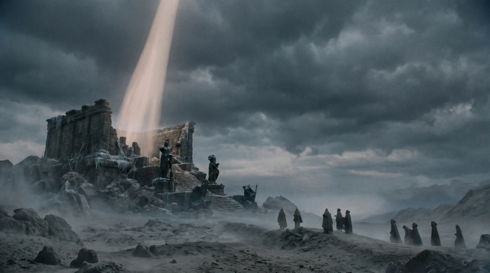 The last of the gods departing the world